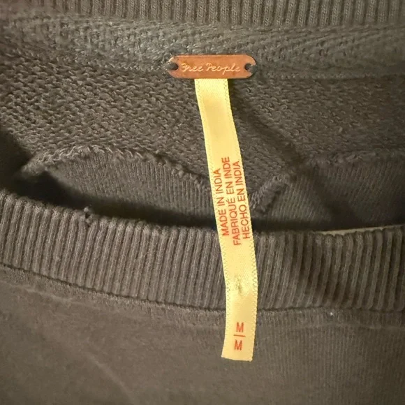 NWOT Free People Eleanor Sweatshirt Top Dress size Medium - Picture 8 of 8